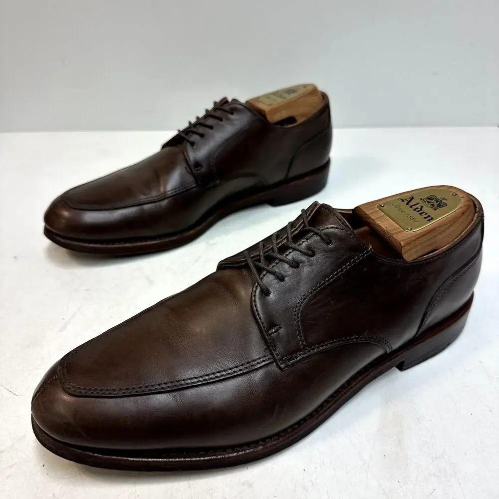 VGUC Rancourt & Co. x Cole Haan Split Toe Derby Brown Calf Made Maine USA 8.5 D